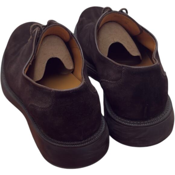 Giorgio Armani Lace Up Brown Suede Shoes Size 43.5 US 10.5 - Picture 5 of 13